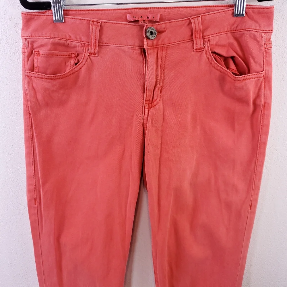 CAbi Salmon/Pink/Coral Jeans - Picture 2 of 6